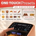 thumbnail image 3 of Gourmia Panorama 7-QT Digital Air Fryer with Panoramic View, Holographic Display, & 12 Presets, Peach, 3 of 11