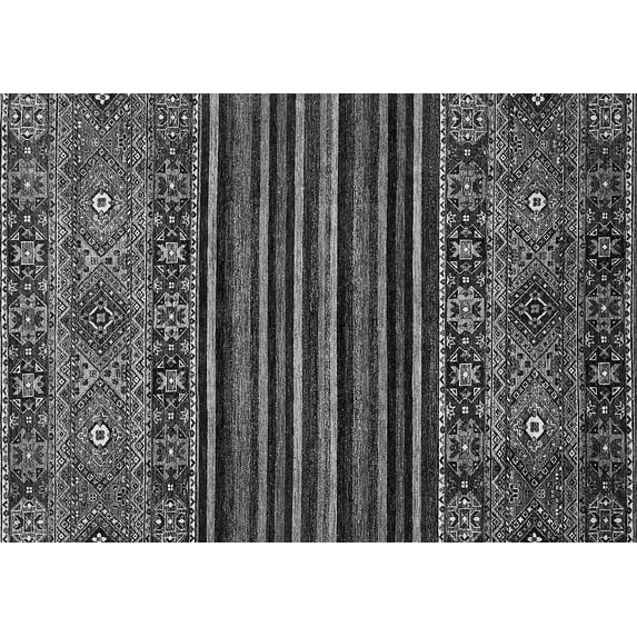 Ahgly Company Indoor Rectangle Southwestern Gray Country Area Rugs, 5' x 7'