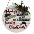 thumbnail image 5 of Listado de decoración con tema navideño Placa de bienvenida para puerta interesante de Navidad Placa de puerta con decoración navideña Tarjeta navideña, 5 of 5