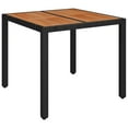 thumbnail image 2 of vidaXL 5 Piece Garden Dining Set with Cushions Black Poly Rattan, 2 of 5