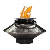 Anywhere Fireplace 90237 2 in 1 Saturn Fireplace Lantern, Silver