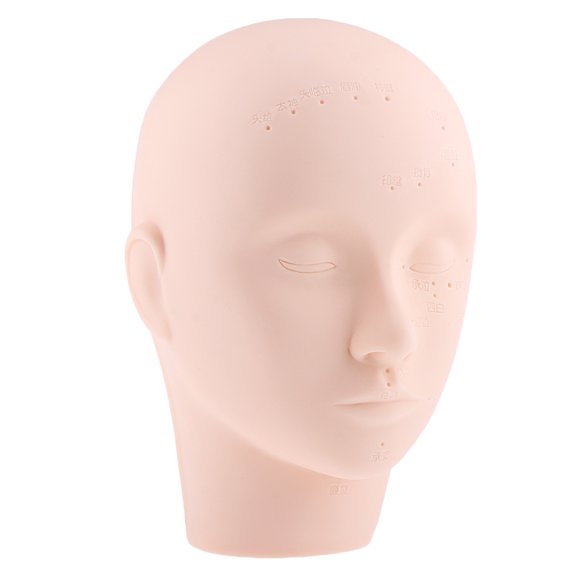 Maniquí suave maniquí cabeza de entrenamiento maquillaje de pestañas modelo de práctica de masaje