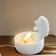 thumbnail image 2 of Elegant Hedgehog Ceramic Candle Holder Desktop Ornament Cute Animal For Home Daily Use And Present, 2 of 9