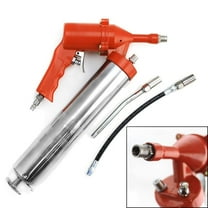 XtremepowerUS Air-Operated Grease Gun 14oz Continuous Cycle Pneumatic 3-Way Grease Loading Pistol Grip, Red