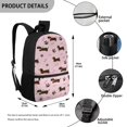 thumbnail image 5 of Uorisanigo Kids Children School Backpack Cute Dachshund Casual Sport Daypack Bag Large Capacity Elementary Kindergarten for School, Camps and Travel with Adjustable Padded Straps, 5 of 6