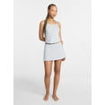 thumbnail image 2 of No Boundaries Cotton Stretch Drop Needle Strappy Tank Top, Women's XS-XXXL, 2 of 5