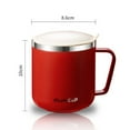 thumbnail image 2 of Office Home Leak-Proof with Cover With Handle Stainless Steel Vacuum Flask Milk Coffee Cup Insulated Water Cups BLACK, 2 of 8