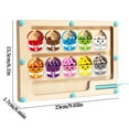 thumbnail image 3 of Danhjin Maze Ball, Magnetic Color & Number Maze for Toddlers 3-5 Years Old, Wooden Color Matching Counting Puzzle Board for Fine Motor Skills Learning, Christmas Gifts, 3 of 9
