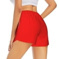thumbnail image 3 of Haiem Red Women's 2 in 1 Running Shorts - Lightweight Athletic Workout Gym Yoga Breathable Sports Shorts Liner with Phone Pockets-Small, 3 of 9