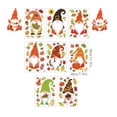 thumbnail image 2 of Fall Thanksgiving Window Clings - 4 Sheets Autumn Gnome Elf Scandinavian Autumn Window Decals Decorations - Thanksgiving Decorations for Home, Fall Decorations, 2 of 8
