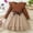 Khaki, variant on Girls Long Sleeve Ribbed Polka Print Bow Dress with Skirt Elegant Party Gown for Toddler Kids Dress and Leotard Dress Long Light Dress Girls Back A Line Rainbow Shirt Girls Long Frocks for Girls 4