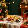thumbnail image 4 of BotaniNest Tray Cute Snowman Snowflake Covered Storage Container Platter Snack Tray Candy Cookies Candy Desserts, 4 of 4