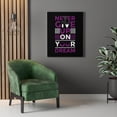 thumbnail image 3 of Inspirational Wall Art Never Give Up On Your Dream Purple Wall Art Motivation Wall Decor for Home Office Gym Inspiring Success Quote Print Ready to Hang Unframed, 3 of 16