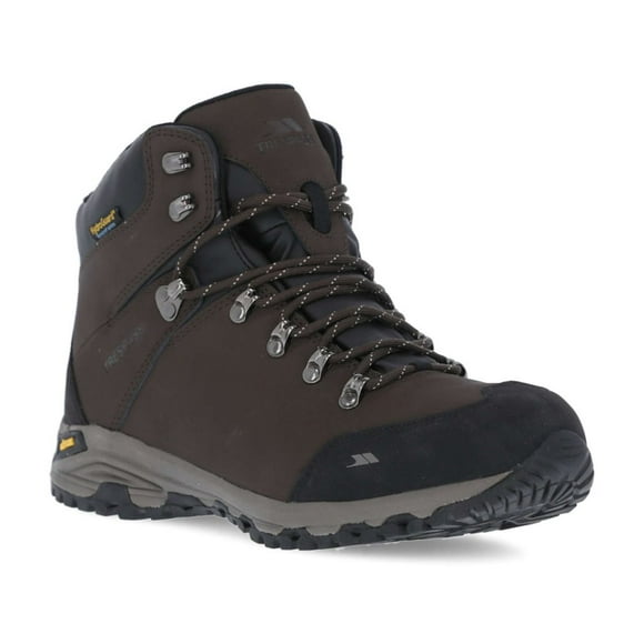 Trespass Bottes de Randonnée pour Hommes à la Cheville Imperméables Chaussures de Marche en Cuir Gerrard