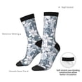 thumbnail image 2 of Yiaed Lilies Flowers Print Great elasticity Crew Socks Sports socks for Men and Women, 2 of 5