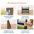 thumbnail image 5 of ECR4Kids 4-Tier Sling Book Display with Deep Fabric Pockets, Earthtone, 5 of 9