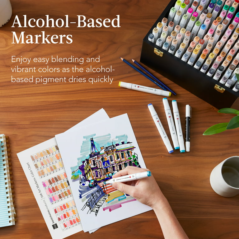 80 Colour Alcohol Based Art Markers, Permanent Art Marker