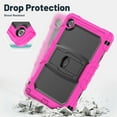 thumbnail image 6 of XYX For Lenovo Tab TB-311XU/K10C TB-311FU Case 10.1 inch, 3in1 Heavy Duty Shockproof Tablet Case with Stand, Shoulder Strap, Rose, 6 of 7