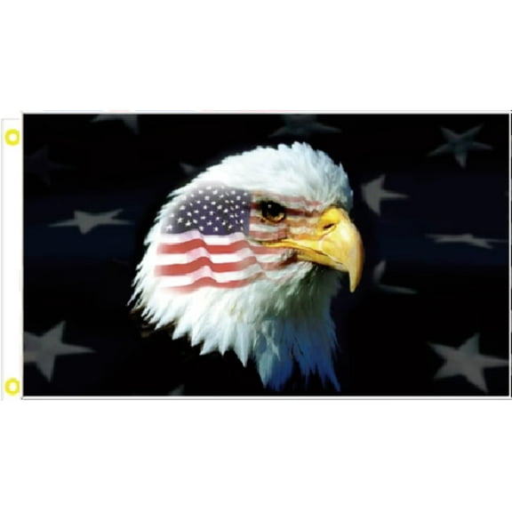 3X5 USA BALD EAGLE PATRIOTIC USA BLACK TACTICAL FLAG BANNER 100D