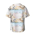 thumbnail image 2 of Disketp Men's Hawaiian Cute Animals Print Shirts Button Down Holiday Beach Shirts-Large, 2 of 7