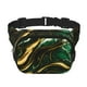 thumbnail image 1 of Fotbe Green Marble Cangurera Cuadrada con Estampado de Doble Capa, Bolsa de Cintura Ajustable Mini para Hombres y Mujeres, 1 of 9