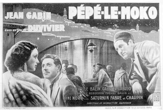Pépé le Moko, 1937 Movie Posters at