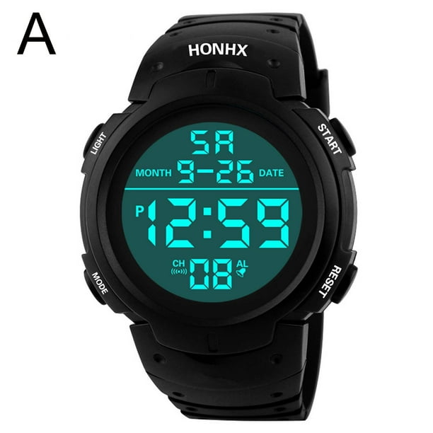 Reloj deportivo para hombre, relojes para hombre, reloj digital LED para hombre, reloj deportivo con fecha para hombre, reloj electrónico para exteriores, reloj general