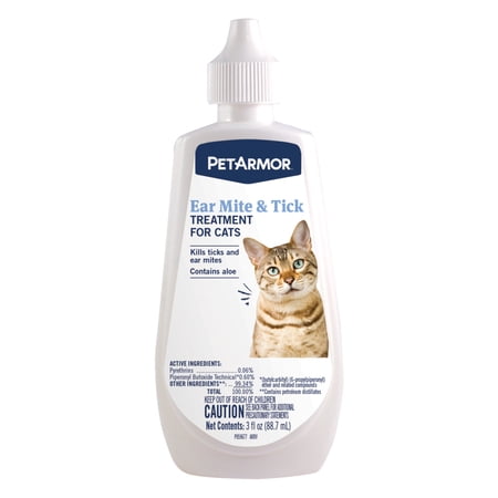 PETARMOR Ear Mite & Tick Treatment for Cats