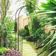 thumbnail image 2 of Outdoor Garden Arch with Trellis | Ideal for Grape Vines and Ceremony Decoration | Sturdy Metal Design | Feature Side Planting Boxes, 2 of 2