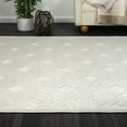 thumbnail image 5 of LR Home Astra 7'10" x 9'10" Ivory Diamond Plush Indoor/Outdoor Area Rug Rug, 5 of 9