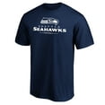 thumbnail image 2 of Men's  College Navy Seattle Seahawks Team Lockup T-Shirt, 2 of 3