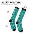 thumbnail image 2 of Lsque Ducks A Pattern Sport Compression Socks for Men & Women 15-20 mmHg Knee High Nurse Pregnant Running Medical and Travel Athletic, 2 of 6