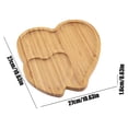 thumbnail image 3 of Heart Shaped Charcuterie Board, Heart Cutting Board Serving Platter Valentines Cheese Tray for Valentine's Day Decor Kitchen Accessories 10.6" L x 10.6" W, 3 of 6