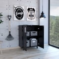 thumbnail image 5 of Plethoria Home Rectangle Storage Cabinet Base Black Wengue, 5 of 8