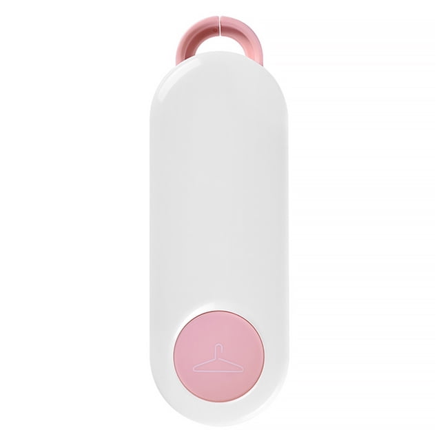 Naiovety Percha organizadora para ropa, estante de almacenamiento para ahorrar espacio en el armario, sin perforaciones, ABS, extraíble, para Almacenamiento y organización del hogar Rosado