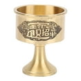 thumbnail image 1 of Copa de licor vintage hecha a mano de latón puro, duradera, resistente, pulida, hermosa copa de cáliz de latón., 1 of 14