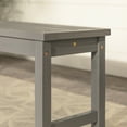 thumbnail image 6 of Walker Edison 53" Outdoor Raised Acacia Solid Wood Patio Bench, Grey Wash, 6 of 12