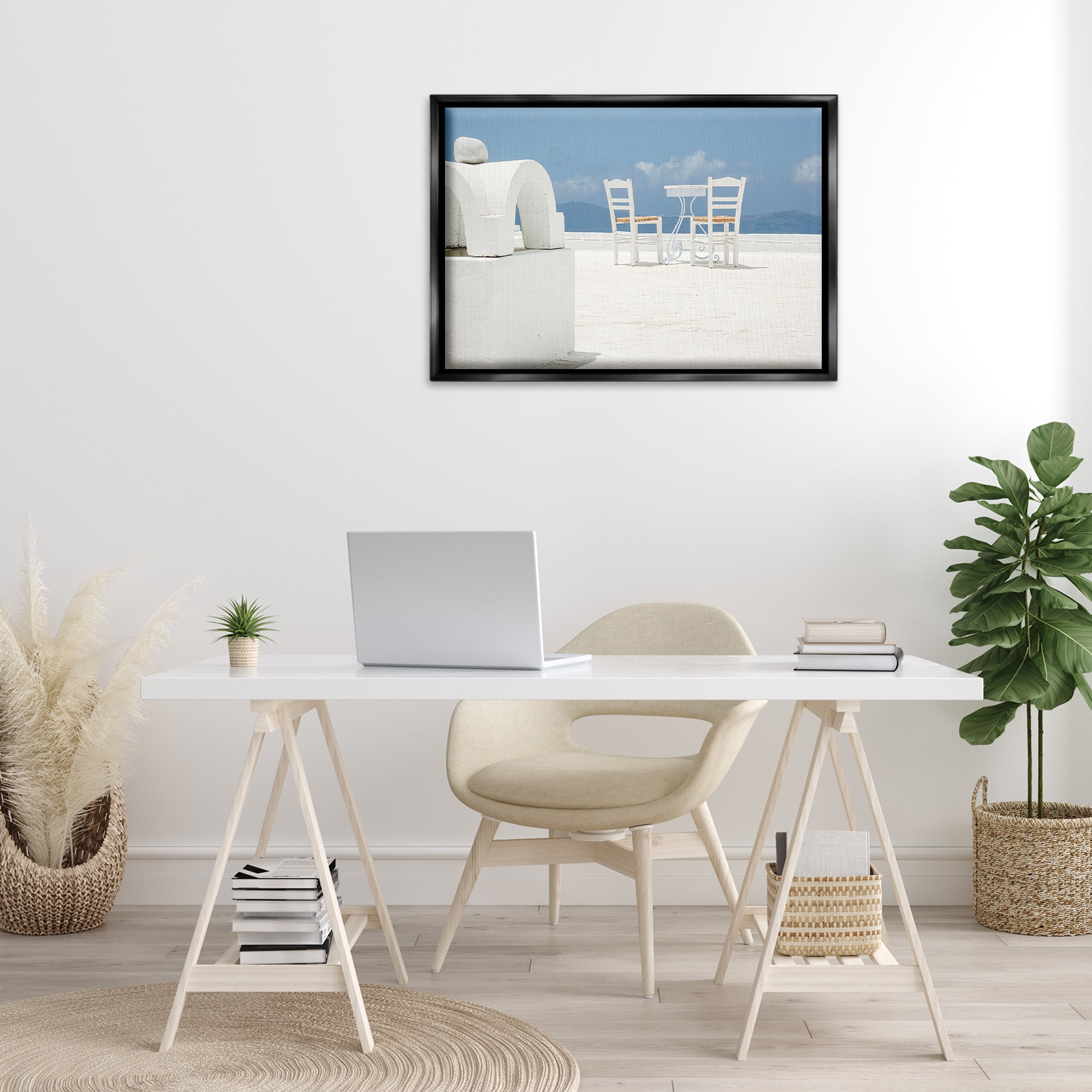 Stupell Industries Overlooking Sky Scenery Landscape & Nature Photography Black Floater Framed Canvas Art Print Wall Art, 31 x 21