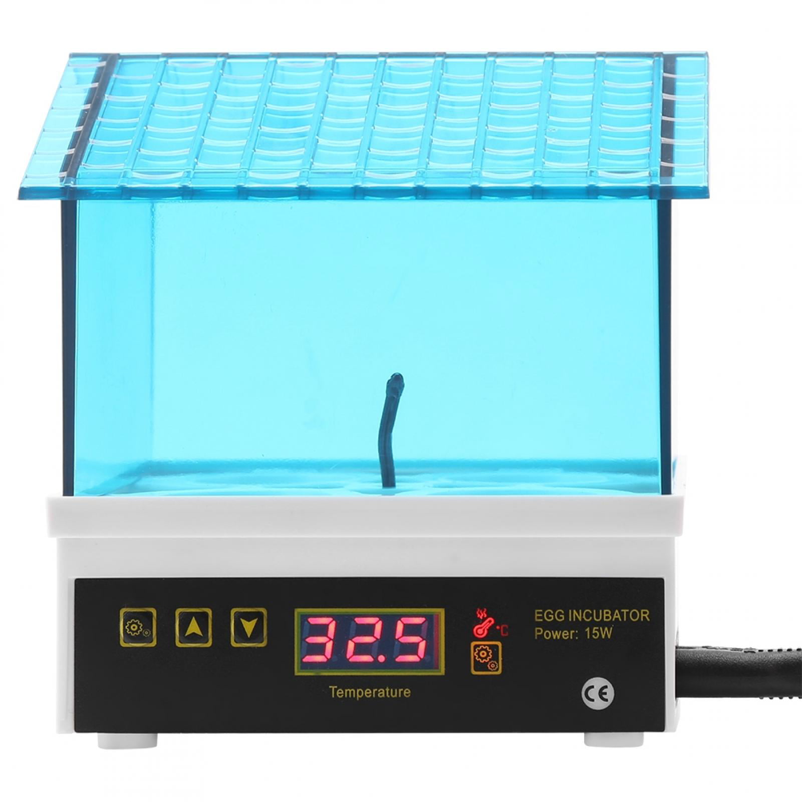 4 Eggs Incubator Digital Incubator for Chicken Eggs Poultry Hatching Machine Clear General Purpose Incubator with Temperature Control for Chicken Chick Duck US Plug 95V‑125V 