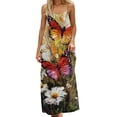 thumbnail image 2 of Sakmal Tropical Backless Cami Dresses Womens Moomoo Maxi Hawaiian Beach Lounge Dress Crew Neck Sleeveless Sundress for Women L, 2 of 6