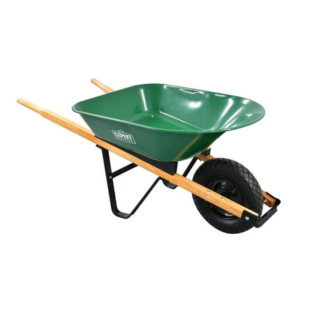 Expert Gardener 4 Cu. ft. Wheelbarrow Steel Tray (EG13-402-005-01; maximum load capacity 250lbs; net quantity 1)