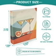 thumbnail image 3 of FORMRS 3 Ring Binder 1.5 inch with Pockets Set of 2 Clip Board 200 Sheets Capacity, Beige Glasses, 3 of 8