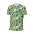 thumbnail image 6 of Wukai Christmas Donuts Print Men's Short-Sleeved Mesh T-Shirt,Quick-Dry Short Sleeve Workout T-Shirt-X-Large, 6 of 8