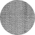 thumbnail image 1 of Ahgly Company Indoor Round Abstract Gray Modern Area Rugs, 5' Round, 1 of 4
