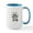 White/Blue Inside, variant on CafePress - Grey Kitten Juggling Easter Eggs Mugs - 15 oz Ceramic Large White Novelty Mug
