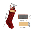 thumbnail image 4 of Personalized Christmas Stockings, Cable Knit Stocking, Christmas Decorations for Goodie Bags Gift Fireplace, Xmas Tree Stocking Ornaments for Holiday Family Friends, 1 Pcs, 18x6", 4 of 5