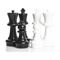 MegaChess Yard Mega Chess Sets, Outdoor Chess Set Giant, 12-inch, No Board
