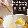 thumbnail image 5 of Kitchen Utensils Set, 24 Pcs Silicone Cooking Utensils Set with Holder, Non-Stick Silicone Cooking Kitchen Utensils with Wooden Handle Spatula Set, Spoons, Pasta Server, Dishwasher Safe (Khaki), 5 of 9