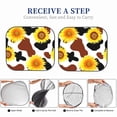 thumbnail image 6 of Disketp 2 Piece Sunflower Cow Pattern Windshield Sunshades,Folding Windshield Sun Shade For Car Suv Trucks Sedan,Blocks Uv Rays Sun Visor Protector-Large, 6 of 7
