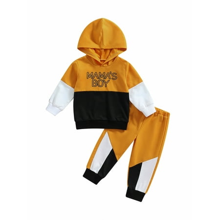 

AMILIEe Baby Boy Outfits Baby Boy Hoodies Pullover Tops Long Pants Fall Winter Clothes 0-4 Years